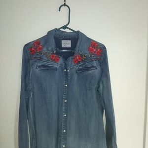 Denim western shirt